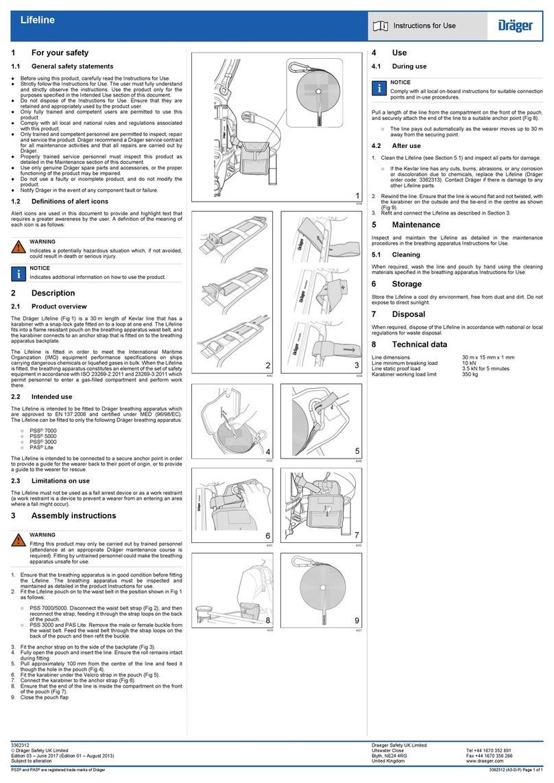 Dräger Lifeline Instructions for use Dräger Lifeline Instructions for use