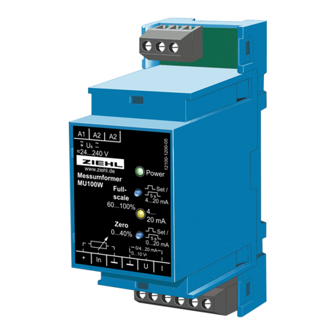 ZIEHL MU100W User manual