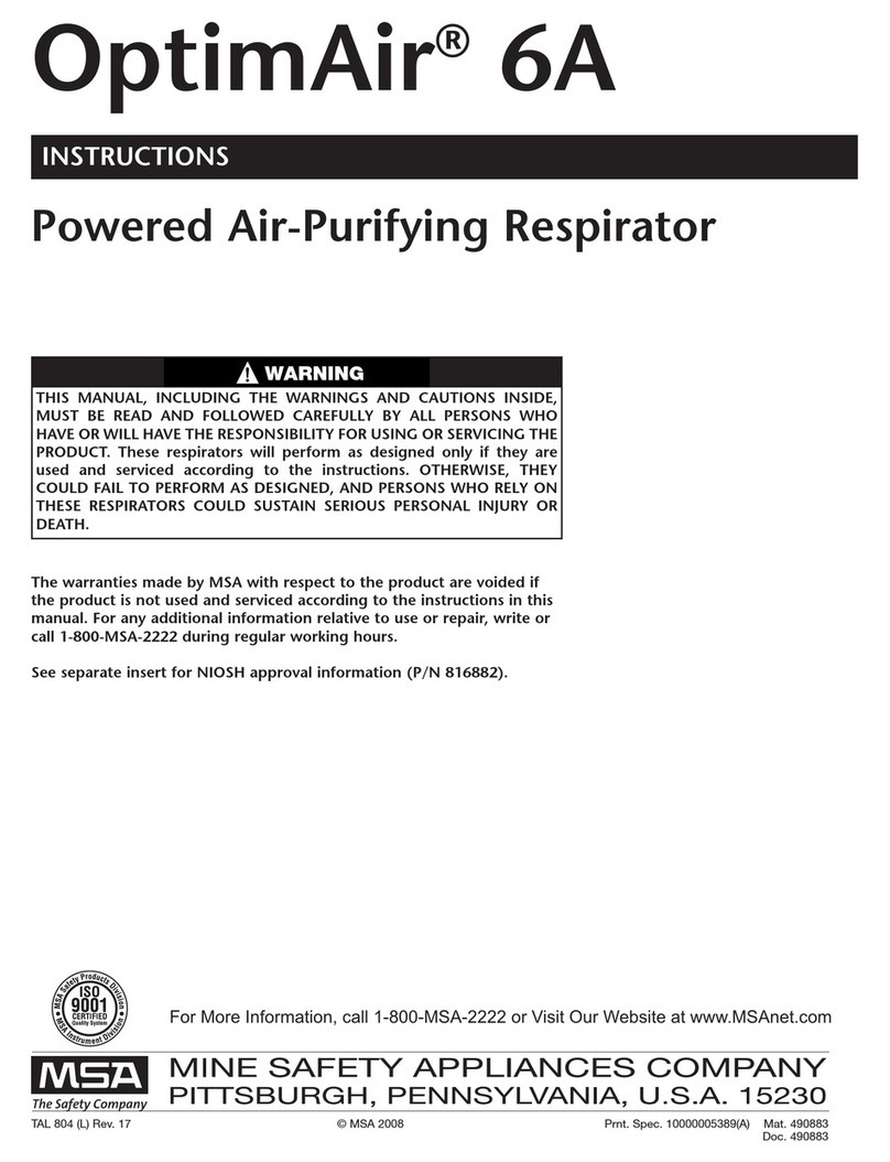 MSA OptimAir 6A instructions