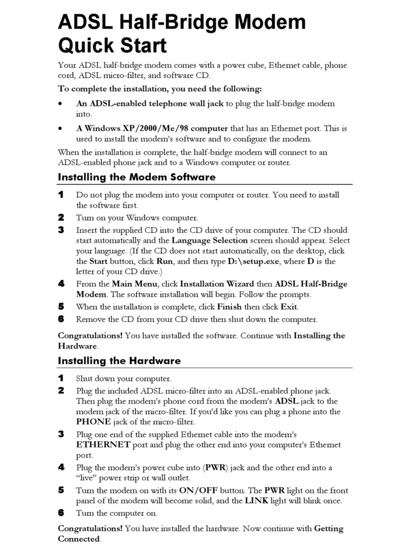 Zoom ADSL X2 User manual