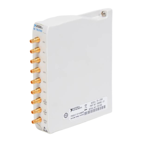 National Instruments PXI Terminal Block NI TB-2708 installation guide National Instruments PXI Terminal Block NI TB-2708 installation guide