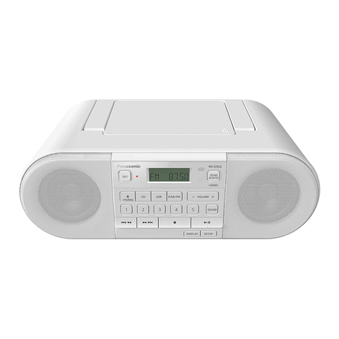 Panasonic RX-D552 User manual