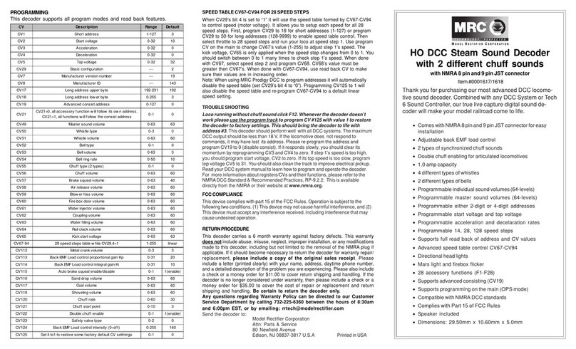 MRC 0001617 quick start guide