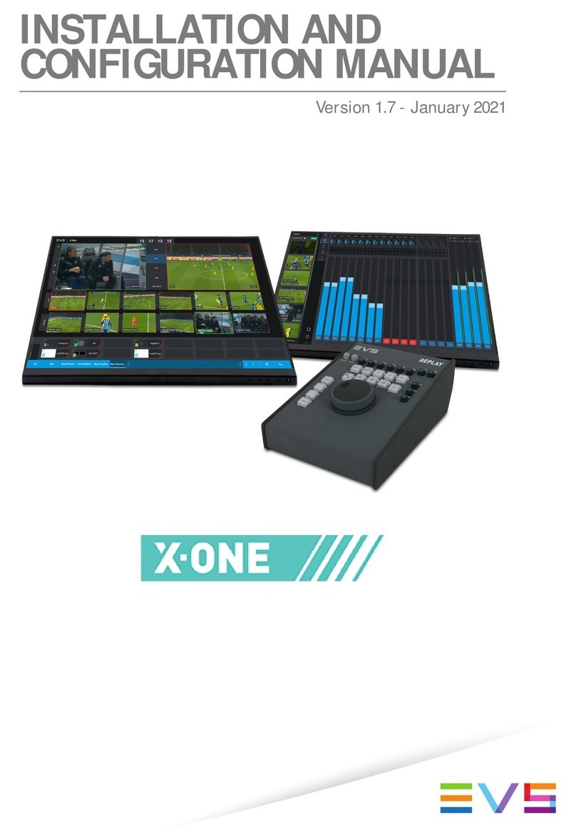 EVS X-ONE Installation and configuration manual EVS X-ONE Installation and configuration manual