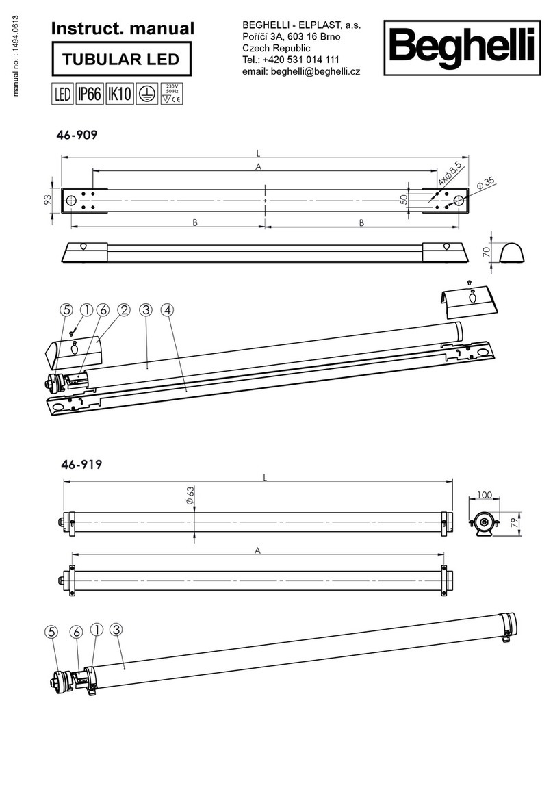 Beghelli 46-909/128/NY instruction manual