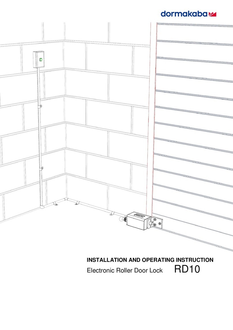 Dormakaba RD10 Installation and operating instructions
