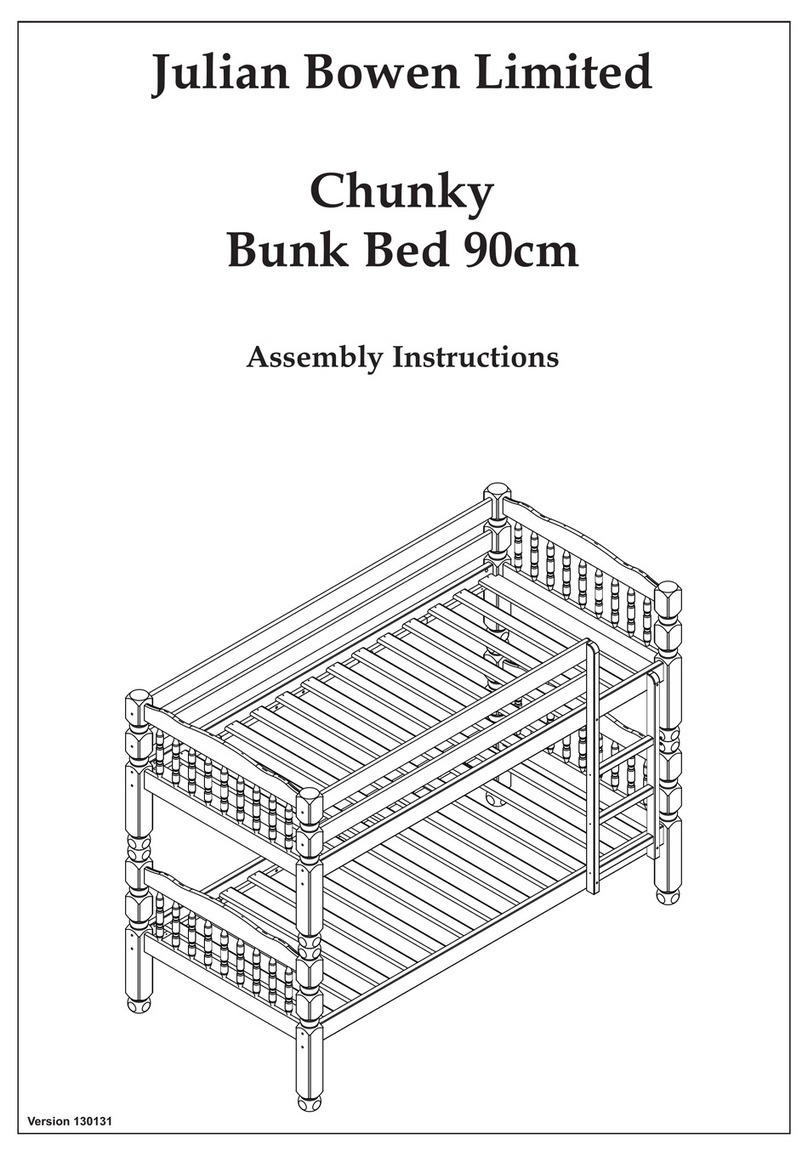 Julian Bowen Limited Chunky Bunk Bed Assembly instructions