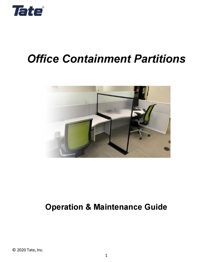 Tate Office Containment Partitions Operation & maintenance guide Tate Office Containment Partitions Operation & maintenance guide