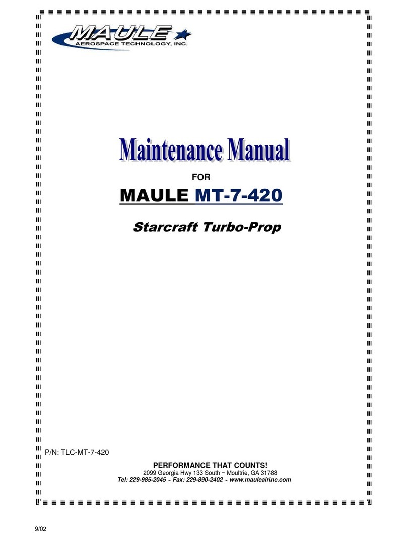 MAULE Starcraft Turbo-Prop MT-7-420 User manual