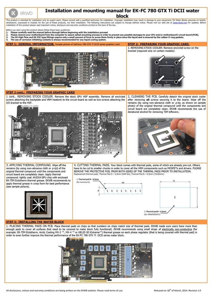 ekwb EK-FC 780 GTX Ti DCII Manual