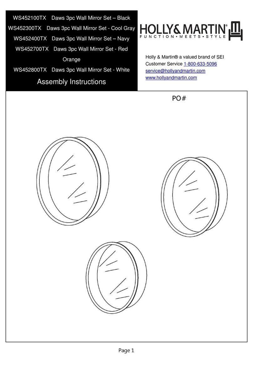 HOLLY&MARTIN WS452100TX Assembly instructions