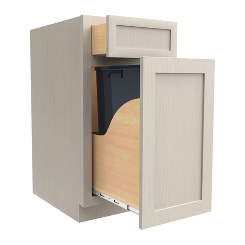 J&K Waste Bin Base Cabinet BWBK15-1 User manual