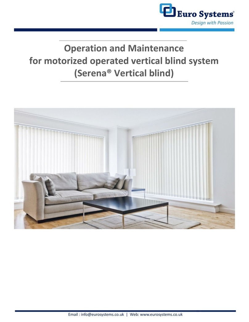 Euro Systems Serena Vertical blind Installation guide
