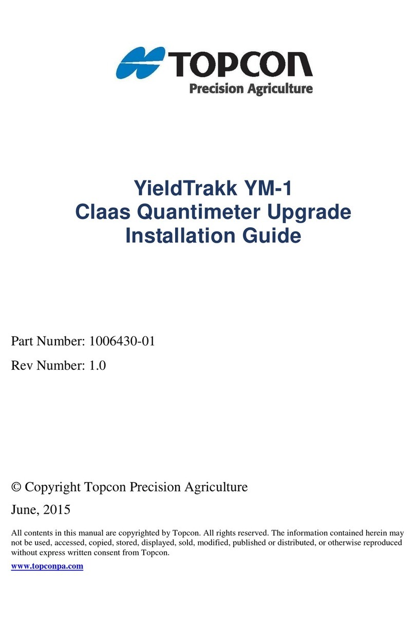 Topcon YieldTrakk YM-1 User manual Topcon YieldTrakk YM-1 User manual