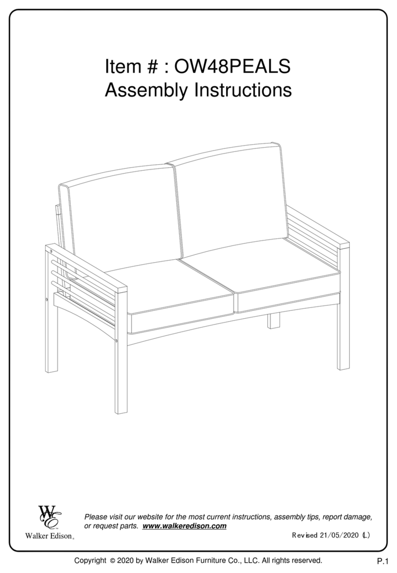 Walker Edison OW48PEALS Assembly instructions
