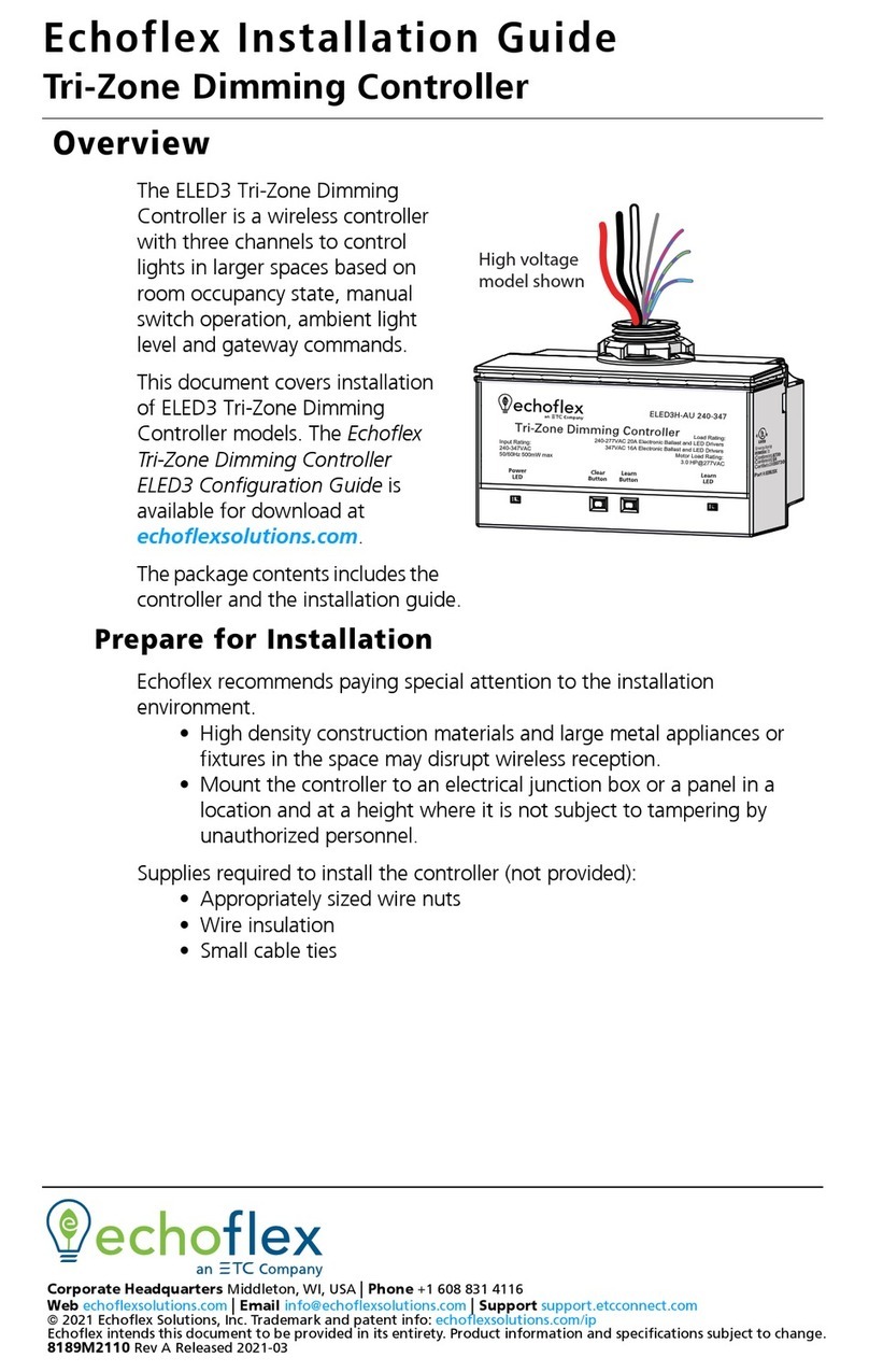 echoflex ELED3 User manual