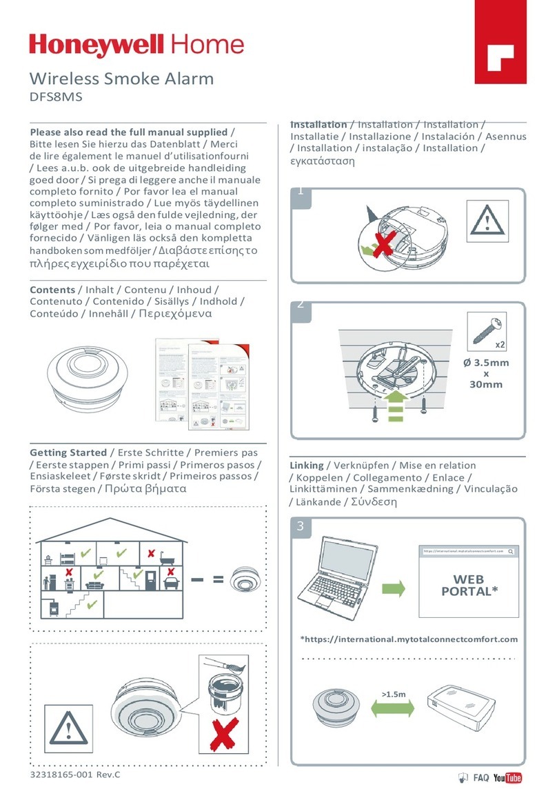 Honeywell Home resideo DFS8MS User manual Honeywell Home resideo DFS8MS User manual