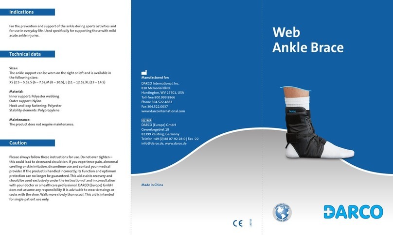 Darco Web Ankle Brace quick guide