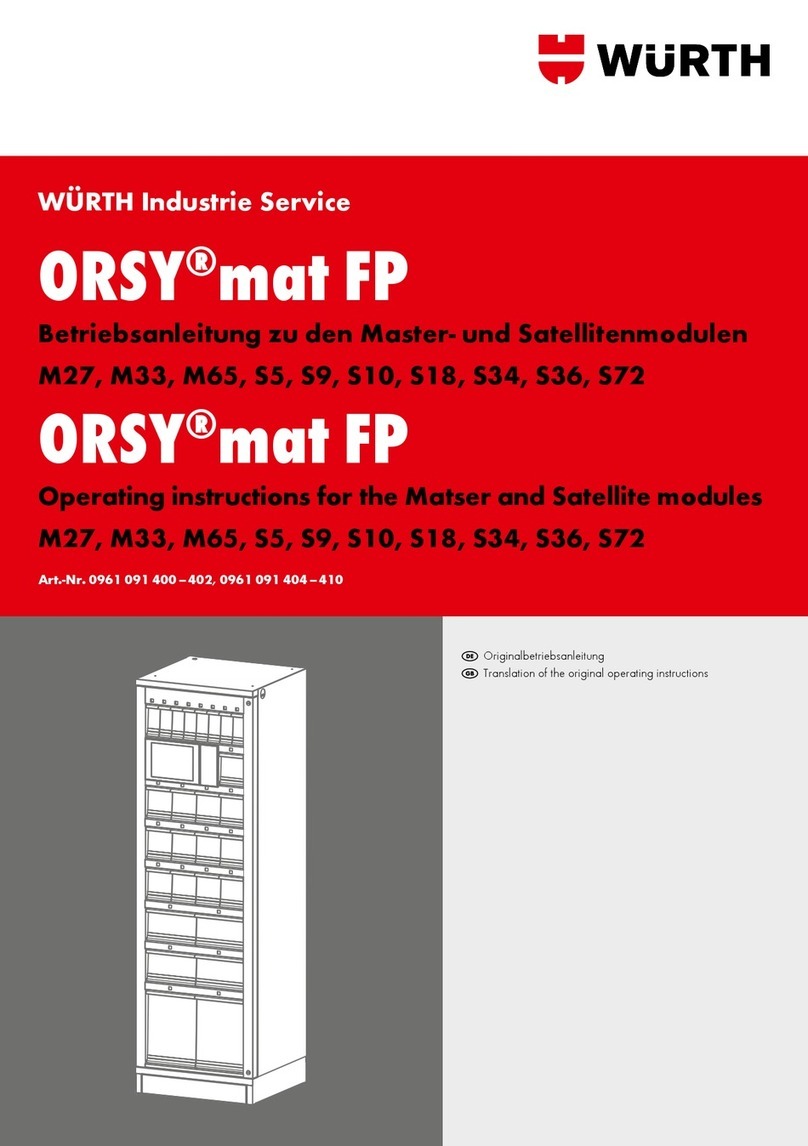 Würth ORSY mat FP User manual