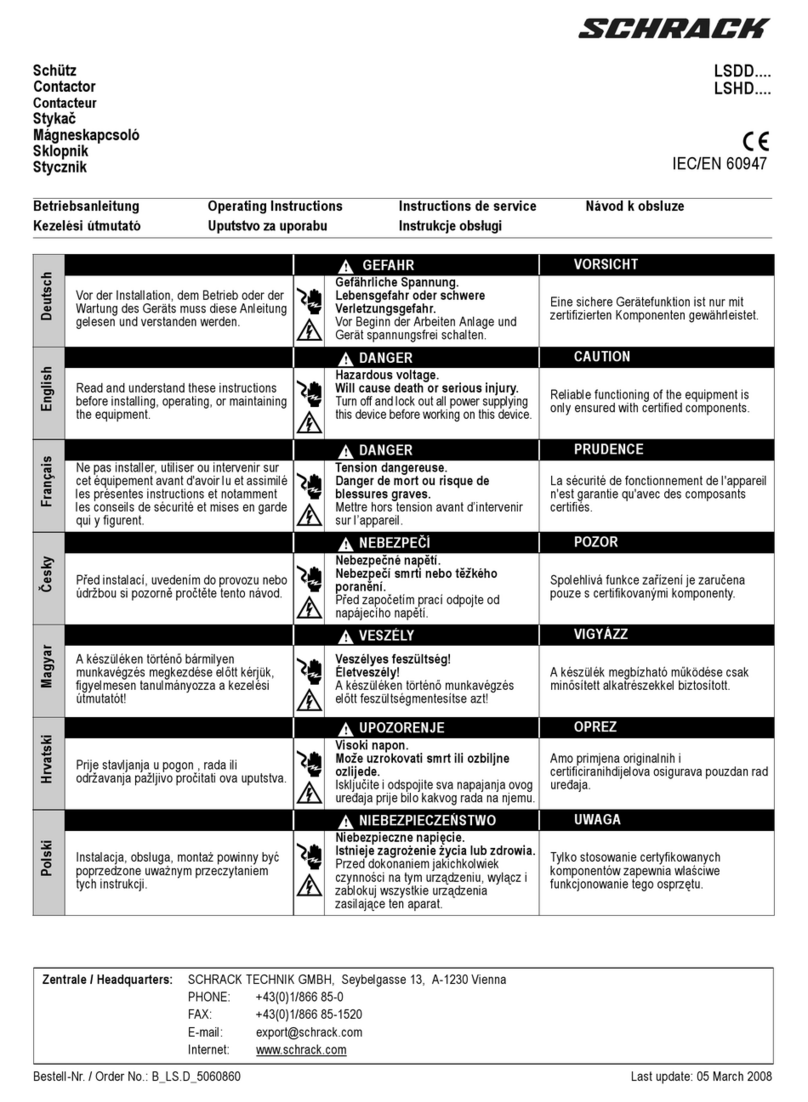 Schrack LSDD Series User manual