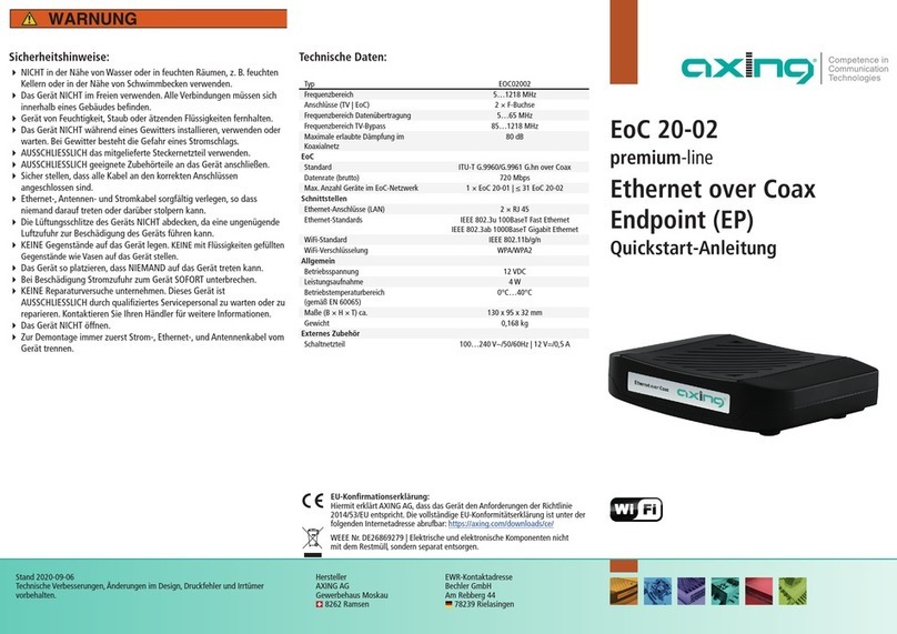 axing EOC 20-02 User manual