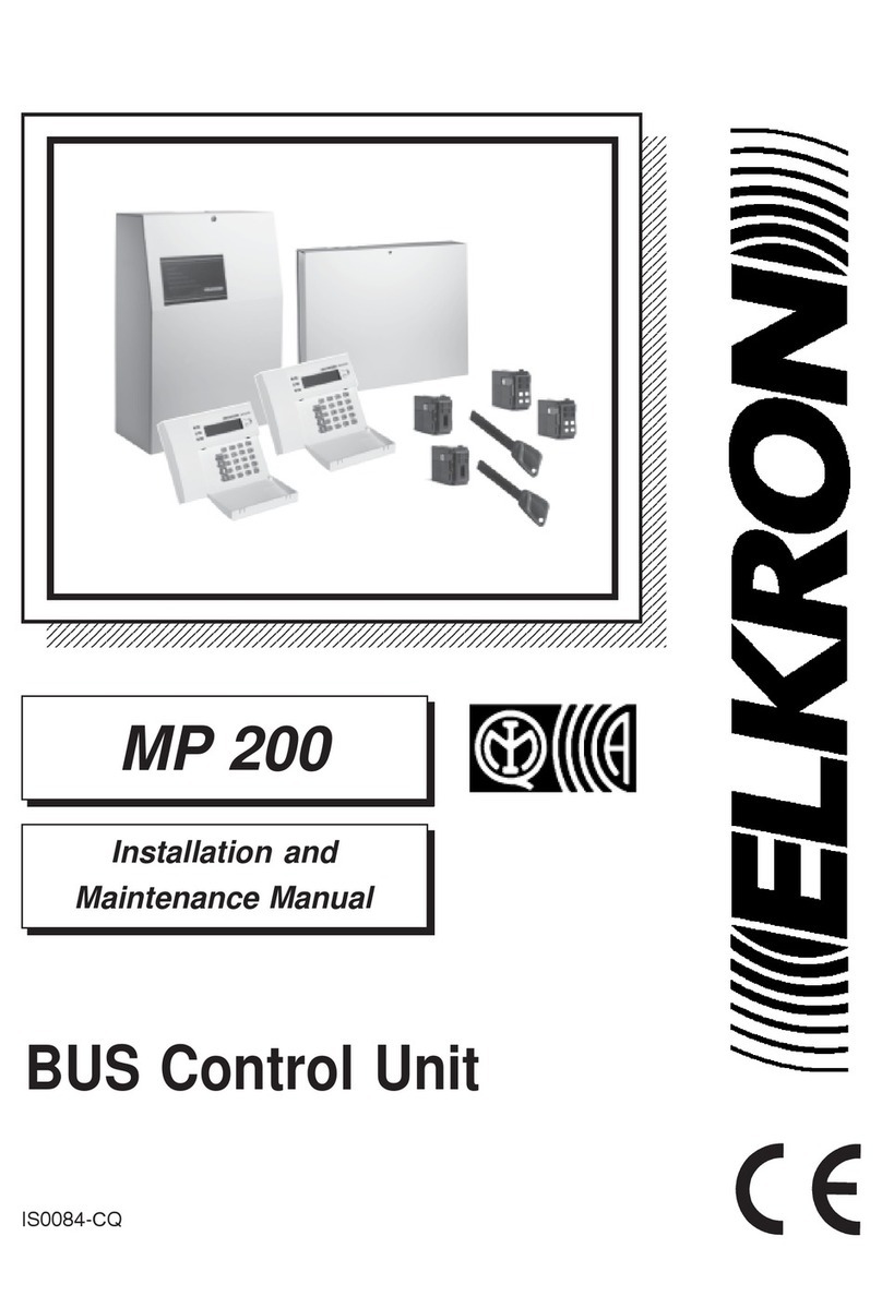 Elkron MP 200 Installation and maintenance manual Elkron MP 200 Installation and maintenance manual