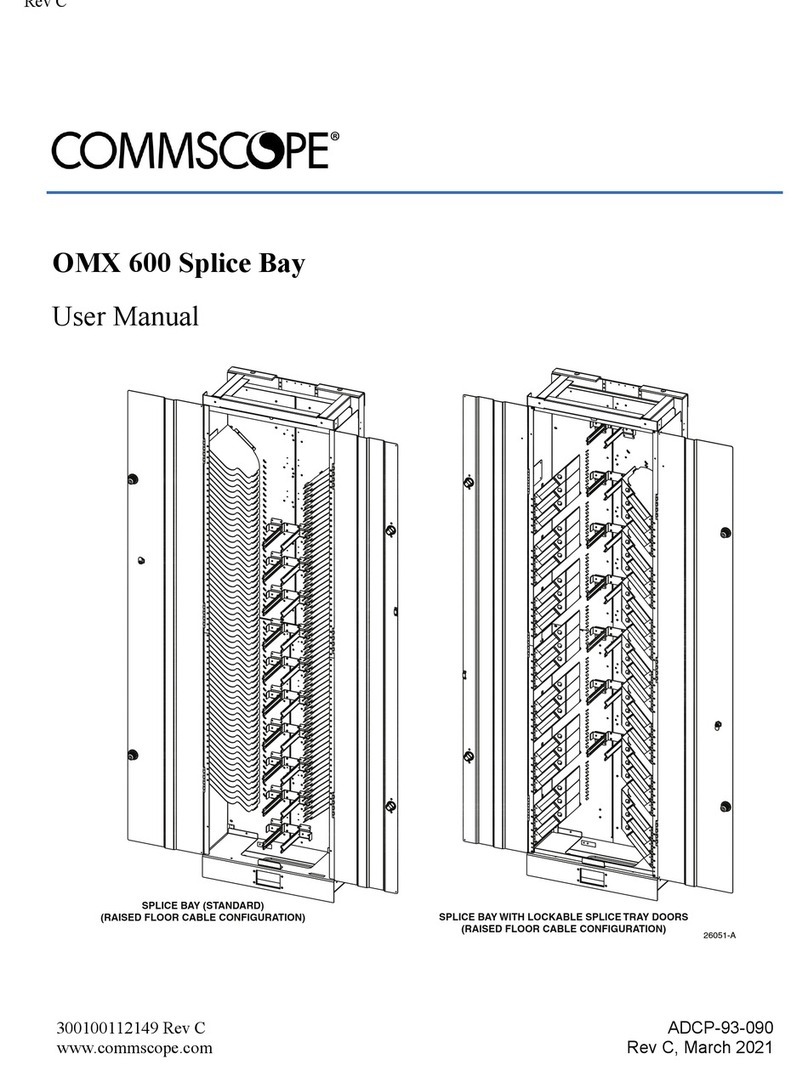 CommScope OMX 600 Splice Bay User manual CommScope OMX 600 Splice Bay User manual