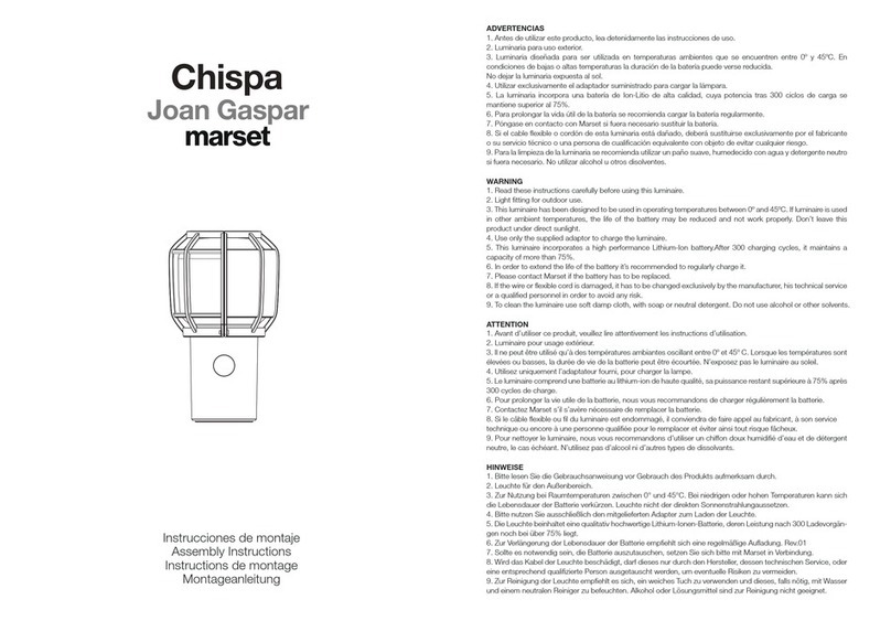 marset Chispa Assembly instructions