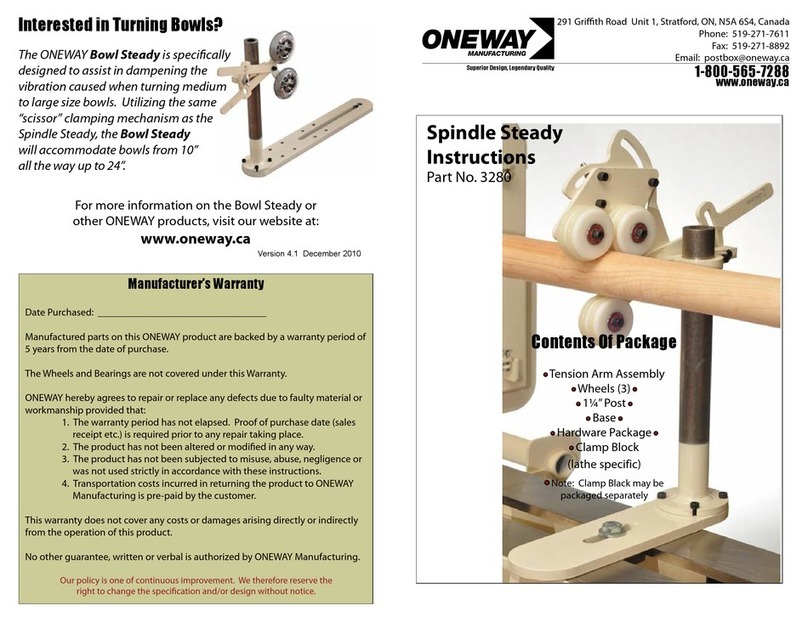 Oneway Spindle Steady instructions