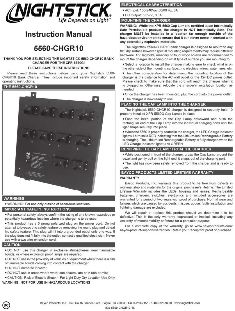 Night Stick 5560-CHGR10 User manual