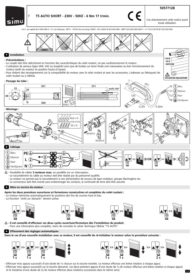 Simu T5 AUTO User manual