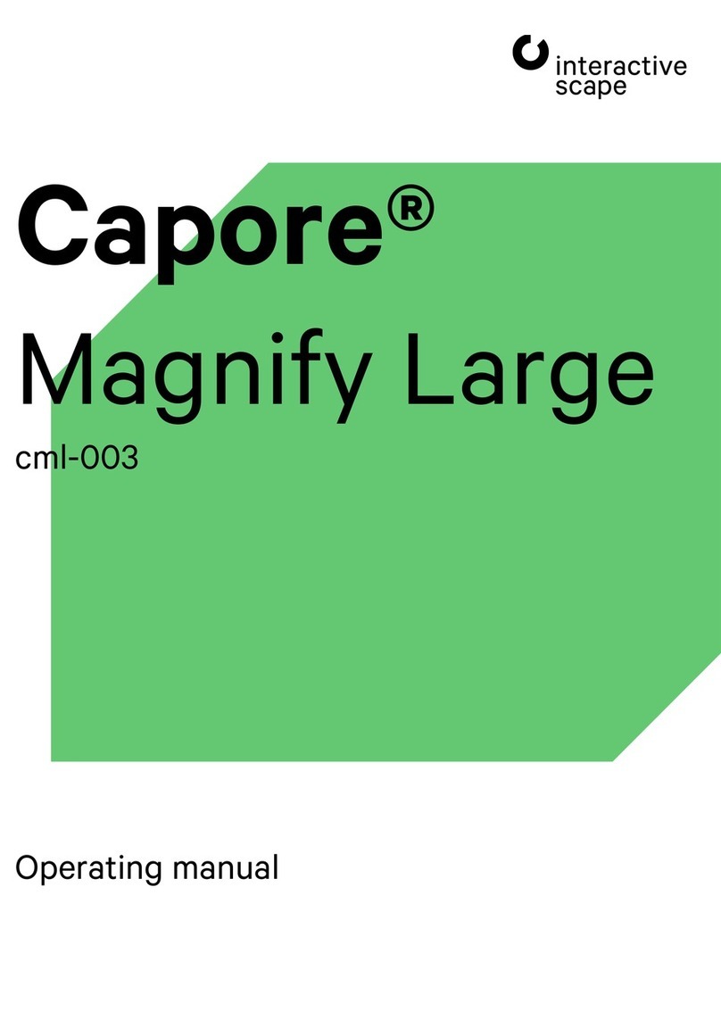 interactive scape Capore Magnify Large operating manual