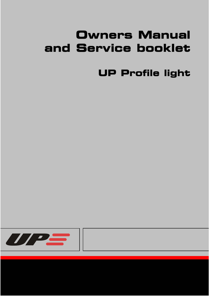 UP Profile light Owner Manual and Service Booklet