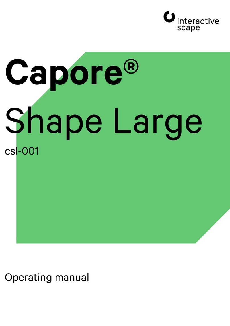 interactive scape Capore Shape Large User manual