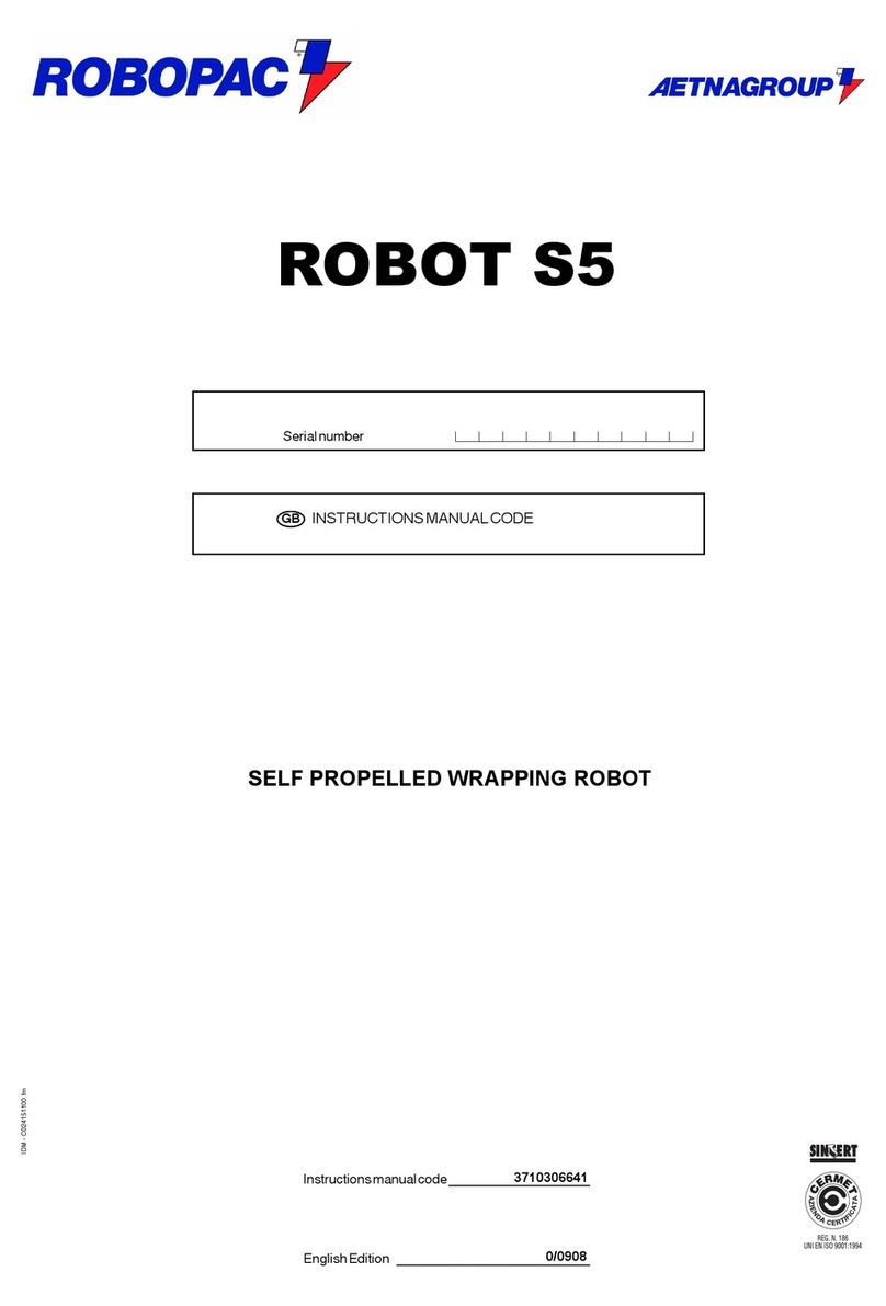 Robopac AETNAGROUP ROBOT S5 User manual