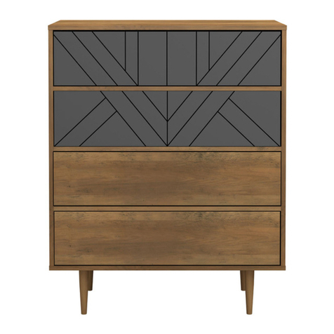 Mocka Zara Four Drawer Assembly instructions