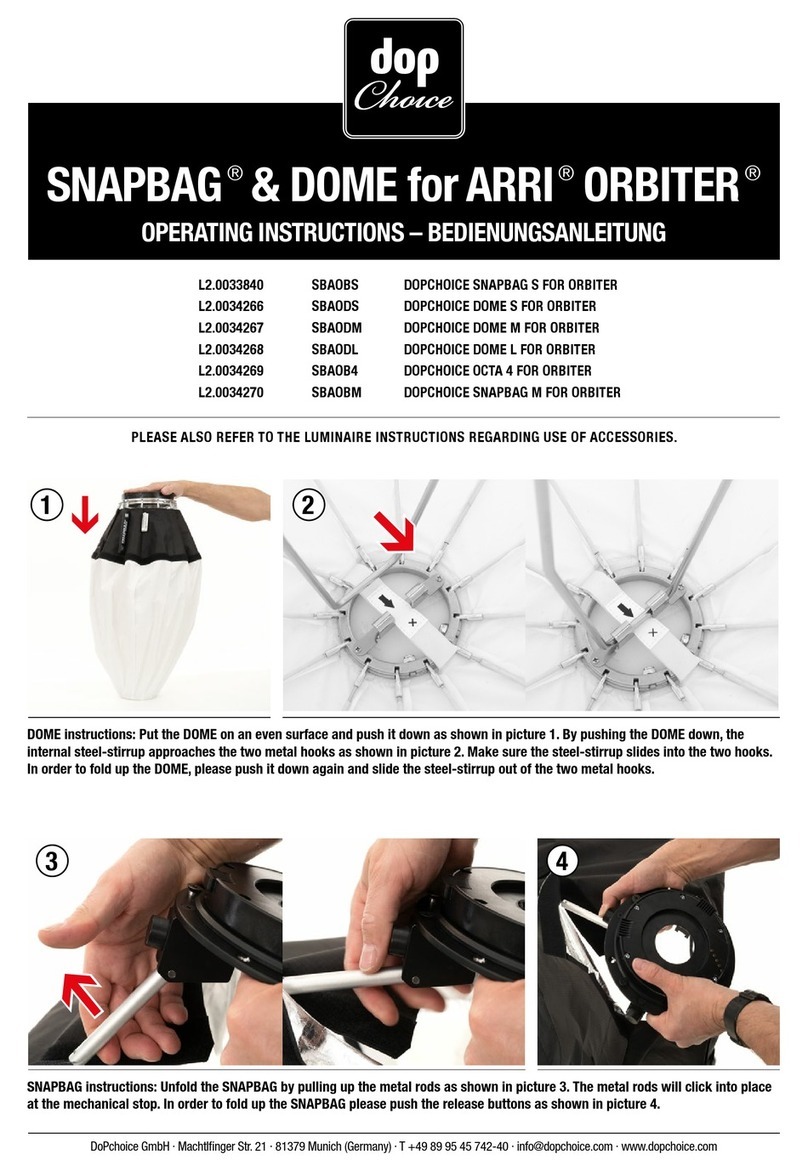 Dop Choice SNAPBAG S operating instructions
