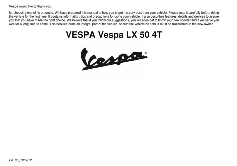VESPA LX 50 4T manual