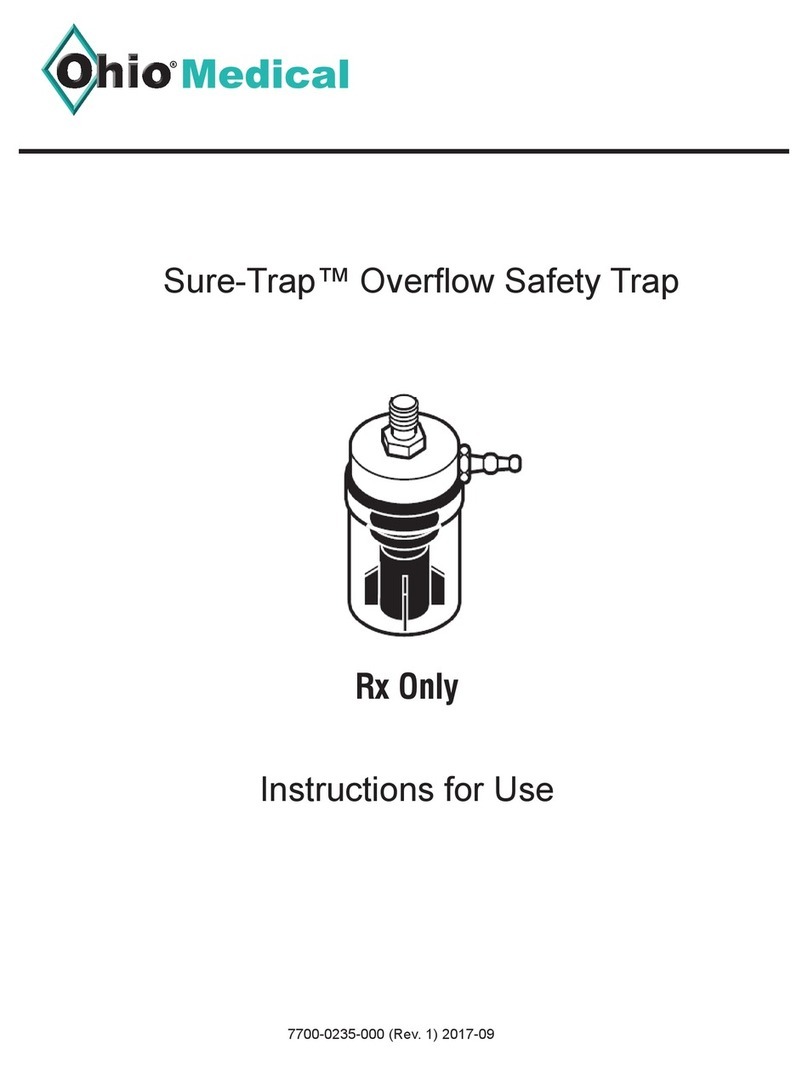 Ohio Medical Sure-Trap Overflow Safety Trap Instructions for use