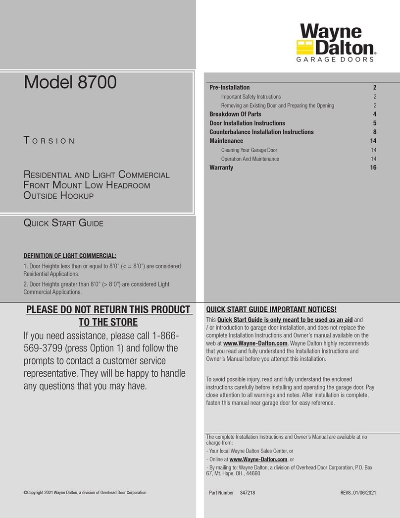Wayne-Dalton 8700 User manual