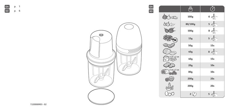 TEFAL SOLEIL MCHP MINI CHOP manual