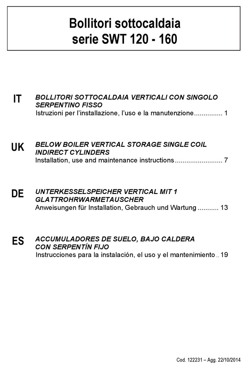 Giona SWT 120 Series Installation, use and maintenance instructions Giona SWT 120 Series Installation, use and maintenance instructions