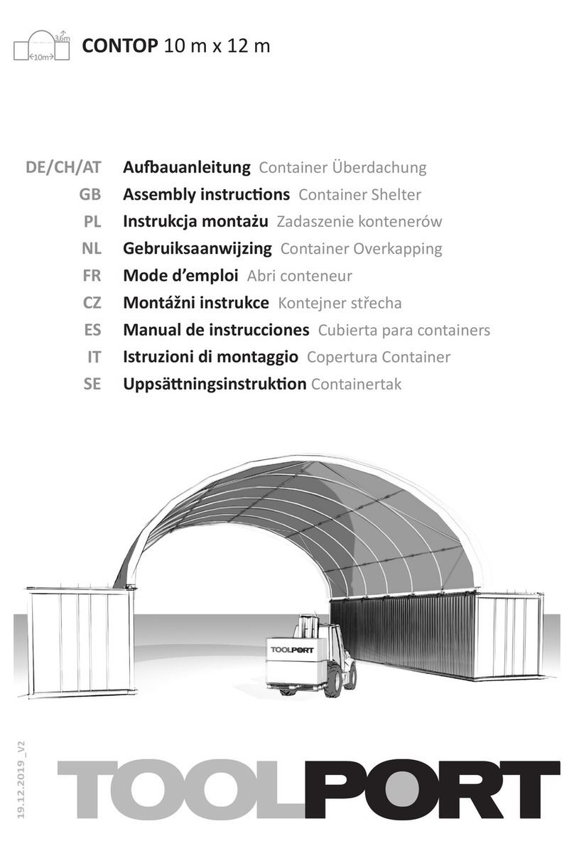 toolport CONTOP 10m x 12m Assembly instructions toolport CONTOP 10m x 12m Assembly instructions