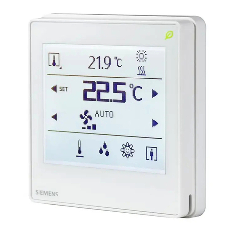Siemens QMX3.P35H Series quick start guide