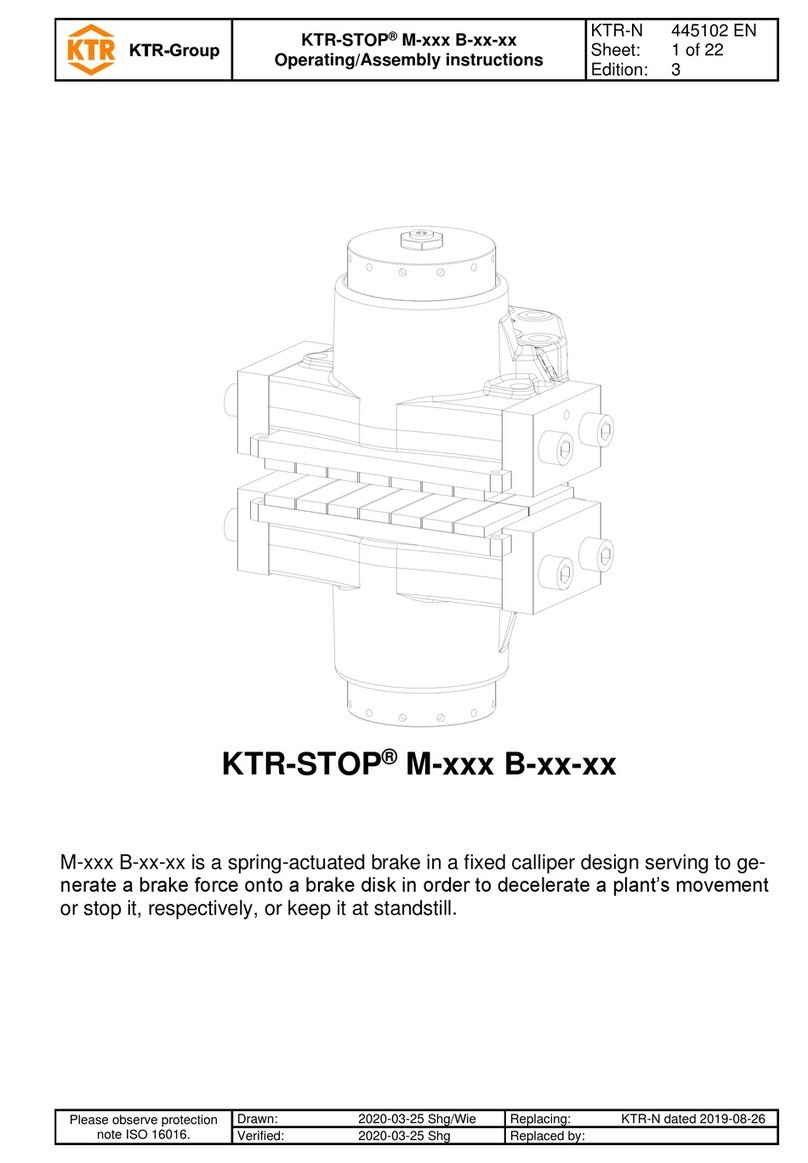 KTR-Group KTR-STOP M B Series Operating & assembly instructions