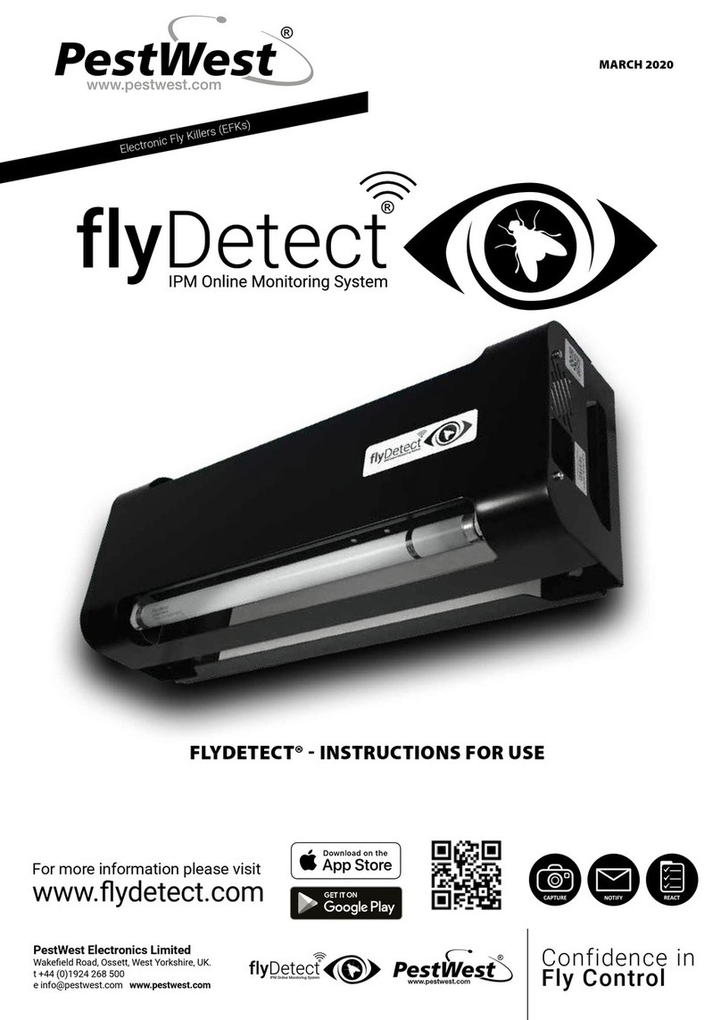 PestWest flyDetect Instructions for use