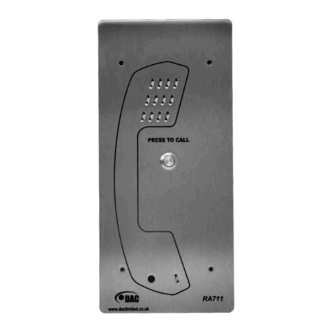 DAC RA711-GSM User manual