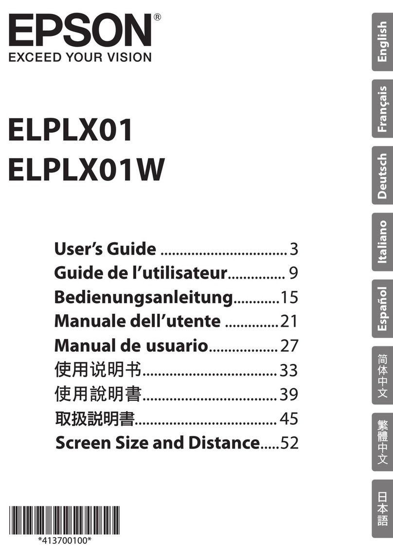 Epson ELPLX01 User manual