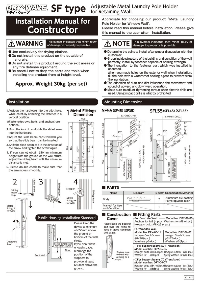 TAKARA SF55 installation manual