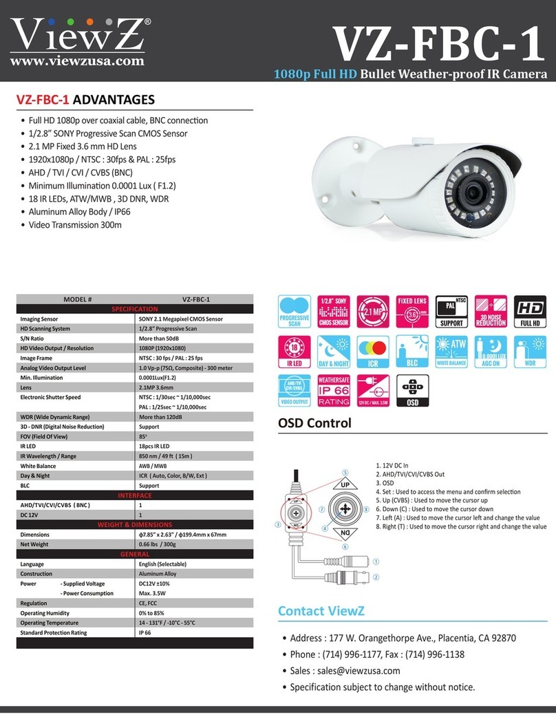 ViewZ VZ-FBC-1 quick start guide